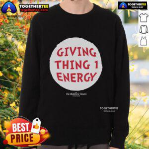 Top Thing 1 Energy Children's Theatre Sweatshirt featuring vibrant design, perfect for young theatre enthusiasts.