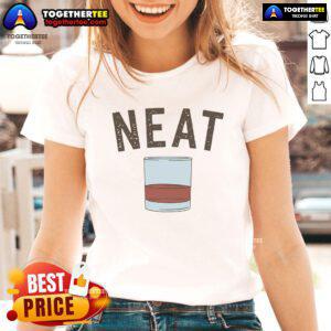 Good Whiskey Neat Ladies Tee featuring stylish design for whiskey lovers, perfect for casual outings and gift-giving.