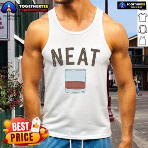 Stylish Good Whiskey Neat tank top featuring a bold graphic design, perfect for whiskey lovers and casual outings.