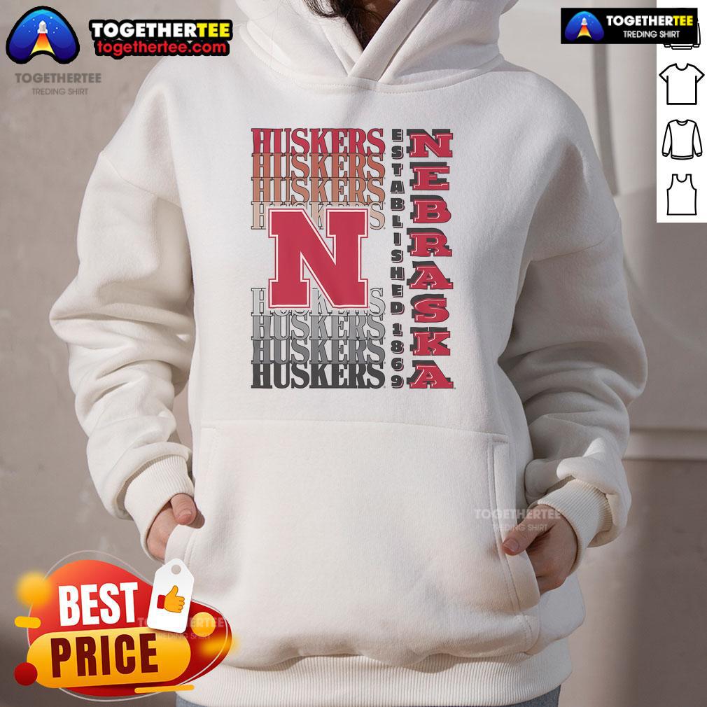 Nice Nebraska Cornhuskers Gradient Wordmark Hoodie featuring a vibrant design perfect for fans of the team.