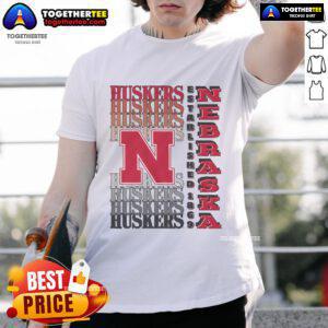 Nice Nebraska Cornhuskers Gradient Wordmark T-Shirt featuring vibrant colors and the iconic team logo for fans.