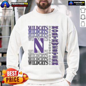 Nice Northwestern Wildcats gradient wordmark sweatshirt showcasing team pride in stylish design.