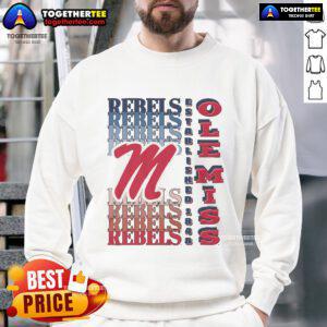 Nice Ole Miss Rebels gradient wordmark sweatshirt featuring bold colors and stylish design for fans. Perfect for game day!