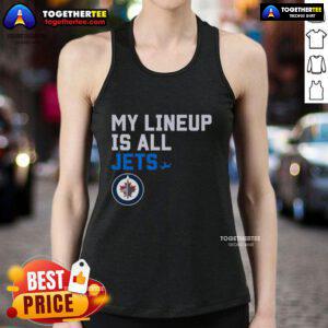 Stylish Nice Winnipeg Jets My Lineup Tank Top in blue, perfect for fans showing team spirit on game day.