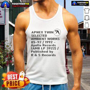 Aphex Twin Selected Ambient Works 85-92 tank top featuring album artwork from Apollo Records, stylish and unique design.