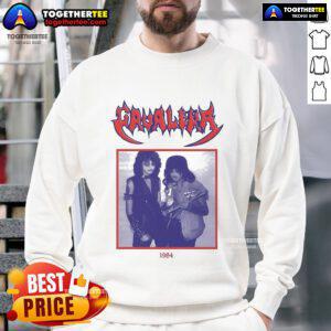 Official Cavalera 1984 Morbid Devastation Brothers Sweatshirt featuring bold graphics and a classic design for fans.