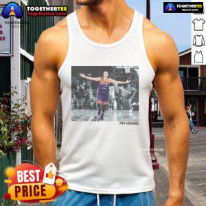 Official Diana Taurasi Pay Homage Tank Top featuring bold graphics and a stylish design for basketball fans.