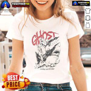 Official Ghost Icon Energy unmatched ladies tee promoting supplements and vibes for fitness enthusiasts.