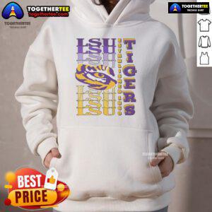Official LSU Tigers Gradient Wordmark Hoodie featuring vibrant colors and team logo, perfect for fans and casual wear.