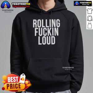 Official Rolling Fuckin Loud 2025 Hoodie showcasing vibrant design and trendy streetwear style for music festival fans.