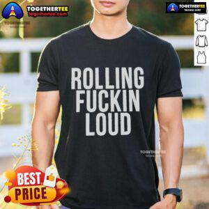 Official Rolling Fuckin Loud 2025 T-Shirt featuring bold graphics and vibrant colors, perfect for music festival fans.