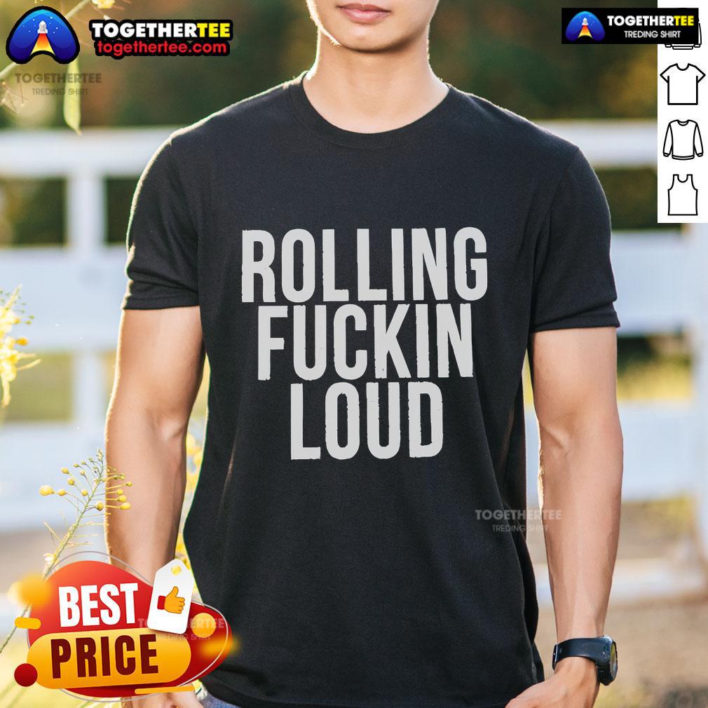 Official Rolling Fuckin Loud 2025 T-Shirt featuring bold graphics and vibrant colors, perfect for music festival fans.