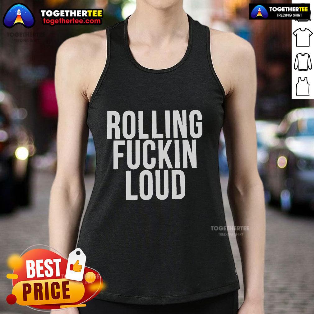 Official Rolling Fuckin Loud 2025 tank top featuring vibrant graphics and a stylish design for festival fans.