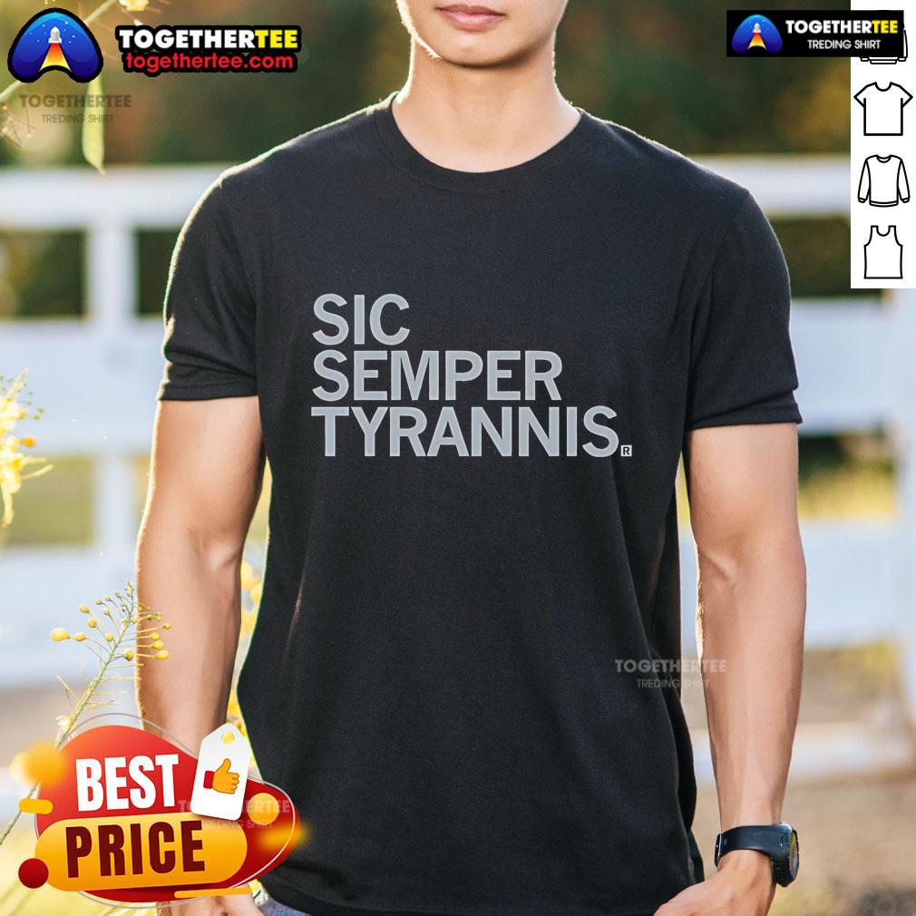 Official Sic Semper Tyrannis Heavyweight T-Shirt featuring bold graphics on a comfortable fit, perfect for casual wear.