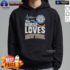 Alt Text: Official This Nurse Loves New York Knicks 1946 Hoodie featuring a stylish design for dedicated Knicks fans.