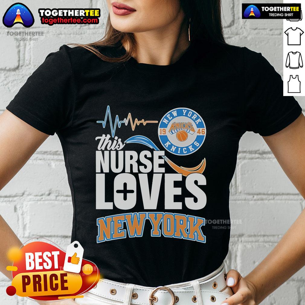 Official This Nurse Loves New York Knicks 1946 Ladies Tee featuring a stylish design for passionate Knicks fans.