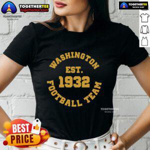 Alt Text: Official Washington Est. 1932 Football Team Ladies Tee featuring team colors and logo for stylish game day wear.