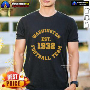 Official Washington Est. 1932 football team t-shirt featuring team colors and logo, perfect for fans and collectors.