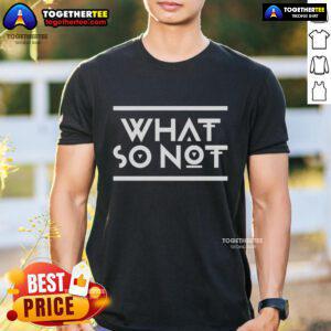 Official What So Not Logo T-Shirt featuring bold logo design on a stylish black fabric, perfect for music fans.