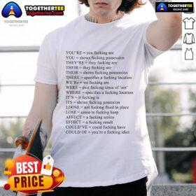 Official You'Re You Fcking Are T-Shirt featuring bold text design on a casual black tee, perfect for self-expression.