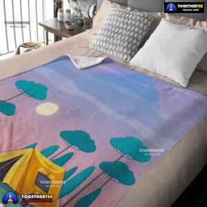 Outdoor Adult Kid Colorful Camping Customized Blanket
