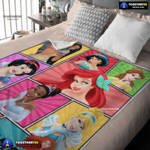 Personalized Disney Princess Blanket Fleece Customized Blanket