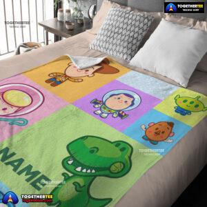 Pixar Toy Story Chibi Character Blanket Fleece Customized Blanket