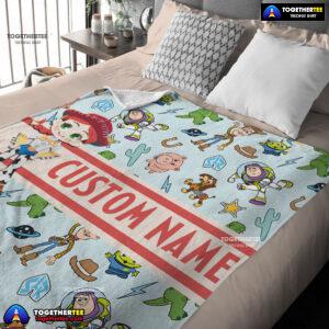 Pixar Toy Story Cowgirl With All Friends Blanket Fleece Customized Blanket