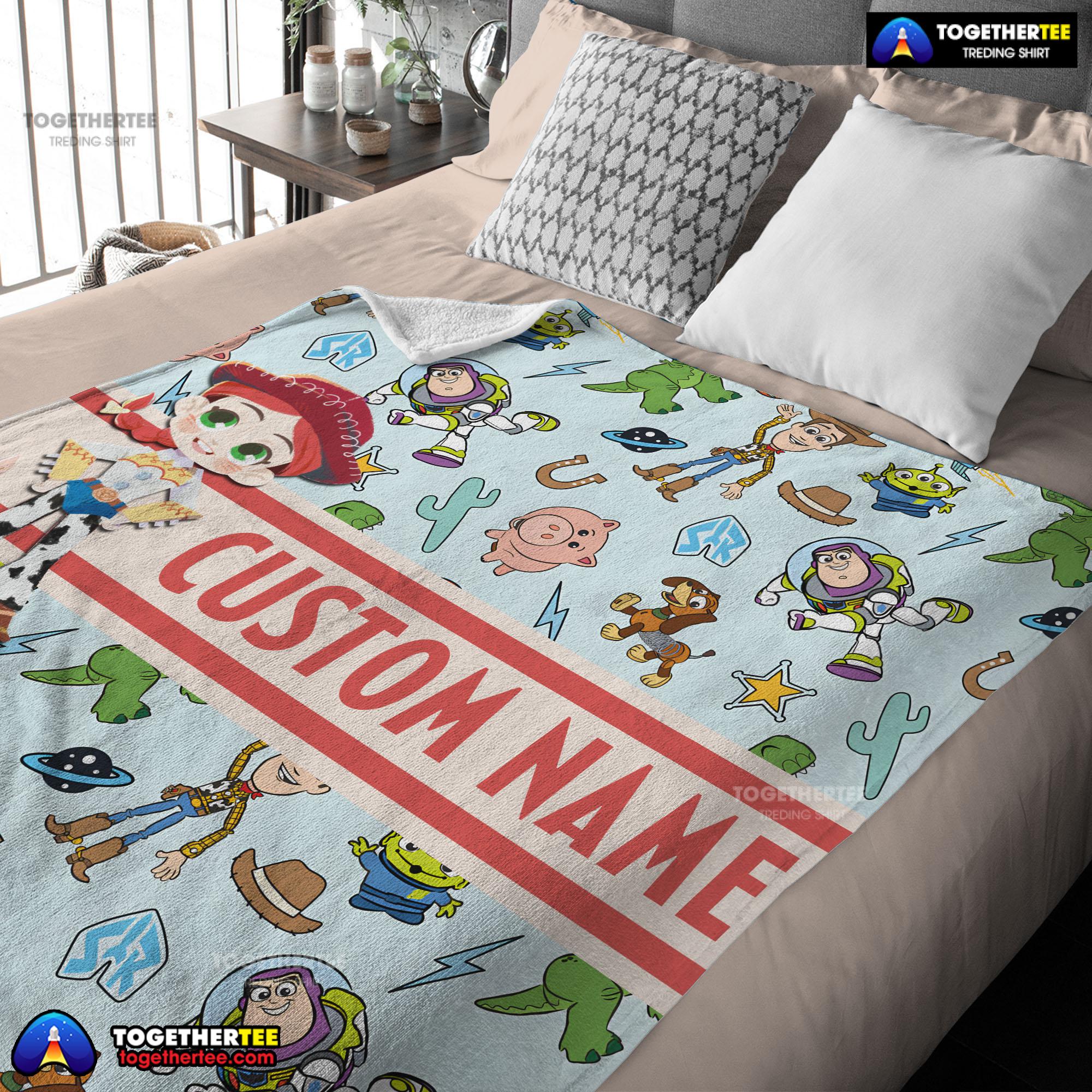 Pixar Toy Story Cowgirl With All Friends Blanket Fleece Customized Blanket