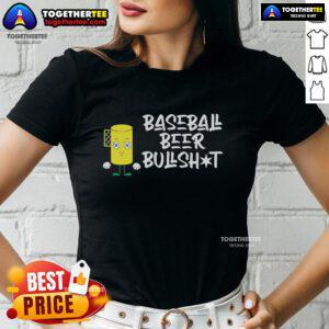 Premium From The 108 Baseball Beer Bullshot Cartoon Ladies Tee featuring a fun graphic and vibrant colors.