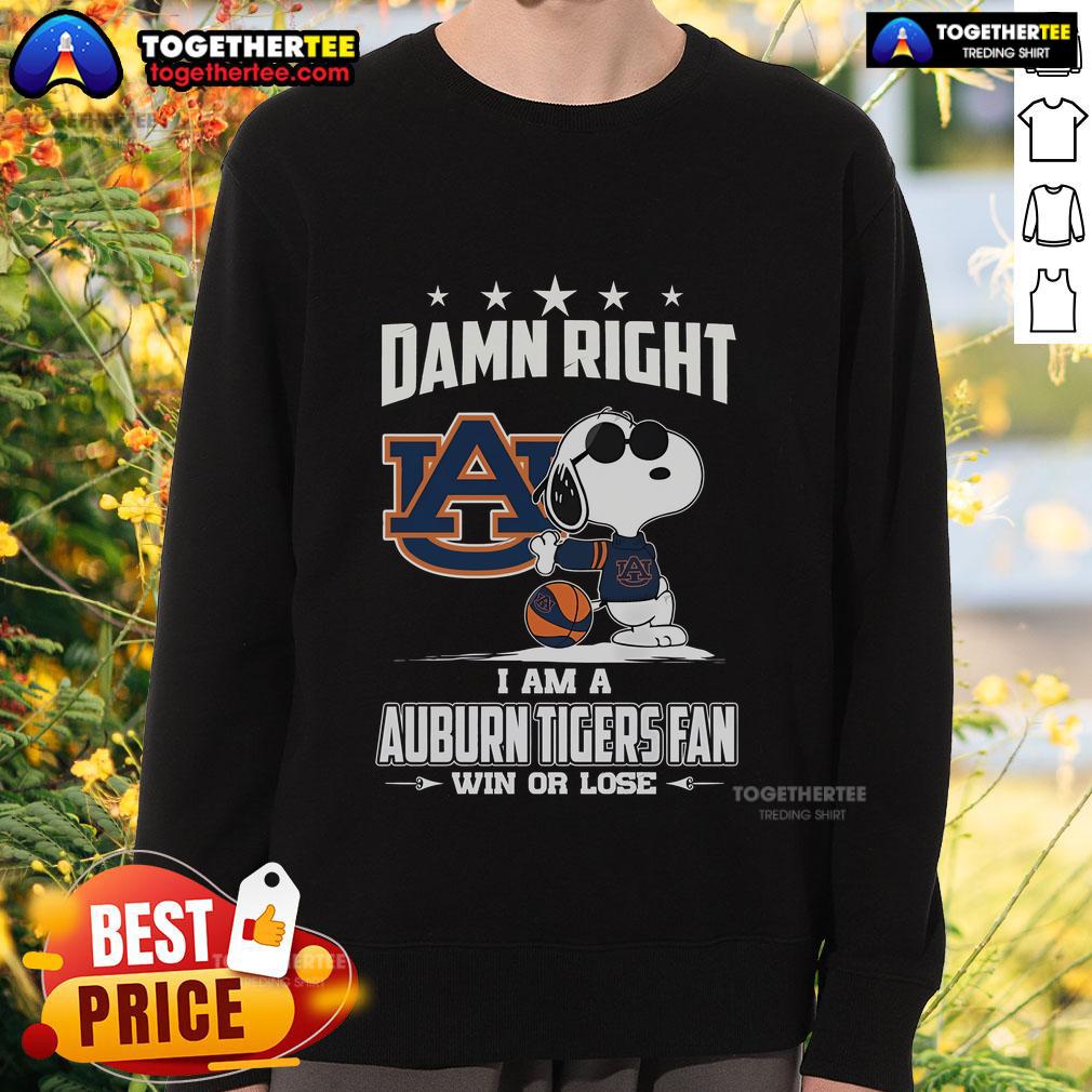 Limited edition Auburn Tigers fan sweatshirt showcasing team spirit with bold graphics for win or lose motivation.