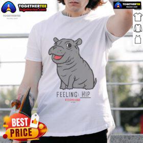 Top Feeling Hip Fiona The Hippo T-Shirt featuring a cute hippo graphic, perfect for animal lovers and casual wear.