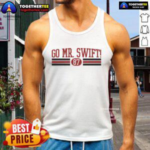 Top Go Mr. Swift Kansas Football Tank Top featuring vibrant colors and sporty design for fans and athletes.