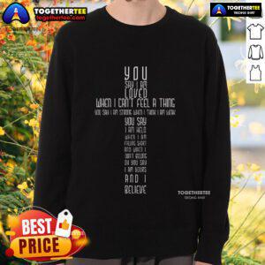 Cozy 'Top I Am Loved By God' sweatshirt in soft fabric, perfect for expressing faith and comfort in style.