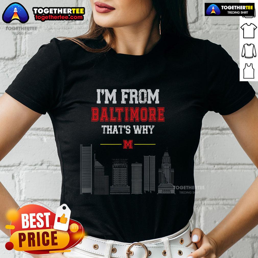 Top Im From Baltimore That's Why Ladies Tee featuring stylish design and vibrant colors, perfect for Baltimore fans.