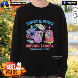 Top Janet and Rita's Driving School sweatshirt for driving enthusiasts, featuring a stylish design and vibrant colors.