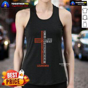 Top leukemia fight cancer ribbon tank top featuring a vibrant design supporting awareness and research for leukemia.