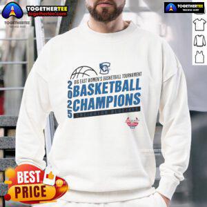 Creighton Bluejays sweatshirt for the 2025 NCAA Big East Women's Basketball Conference Tournament, stylish and comfortable.