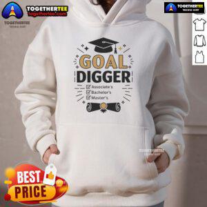 Good Goal Digger Graduation Checklist Hoodie for graduates, featuring a stylish design perfect for celebrating academic success.