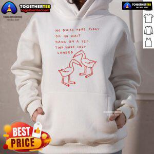 Alt Text: Good Ruby Gill X Shuturp hoodie featuring a playful haiku design with ducks, perfect for unique streetwear fashion.