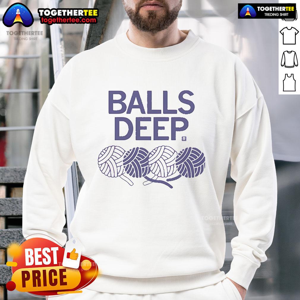 Cozy Nice Balls Deep Sweatshirt in casual style, perfect for relaxed outings and chilly weather.