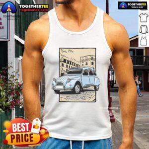 Nice Carte Postale II Paris 1986 tank top featuring vibrant graphics and vintage design, perfect for fashion enthusiasts.