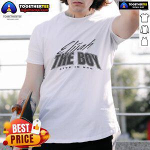 Nice Elijah The Boy Live In NYC T-Shirt featuring vibrant graphics and bold text, perfect for fans of the artist.