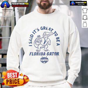 Florida Gators National Champions sweatshirt showcasing team pride and spirit in vibrant colors, perfect for fans.