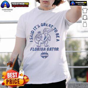 Alt Text: Florida Gators National Champions T-Shirt celebrating victory with vibrant design and team logo for fans.
