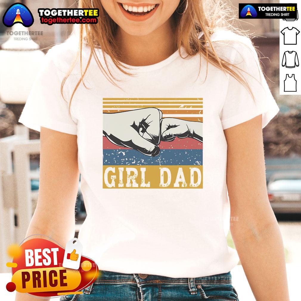 Nice Girl Dad vintage tee for Father's Day featuring a stylish design perfect for celebrating dads.