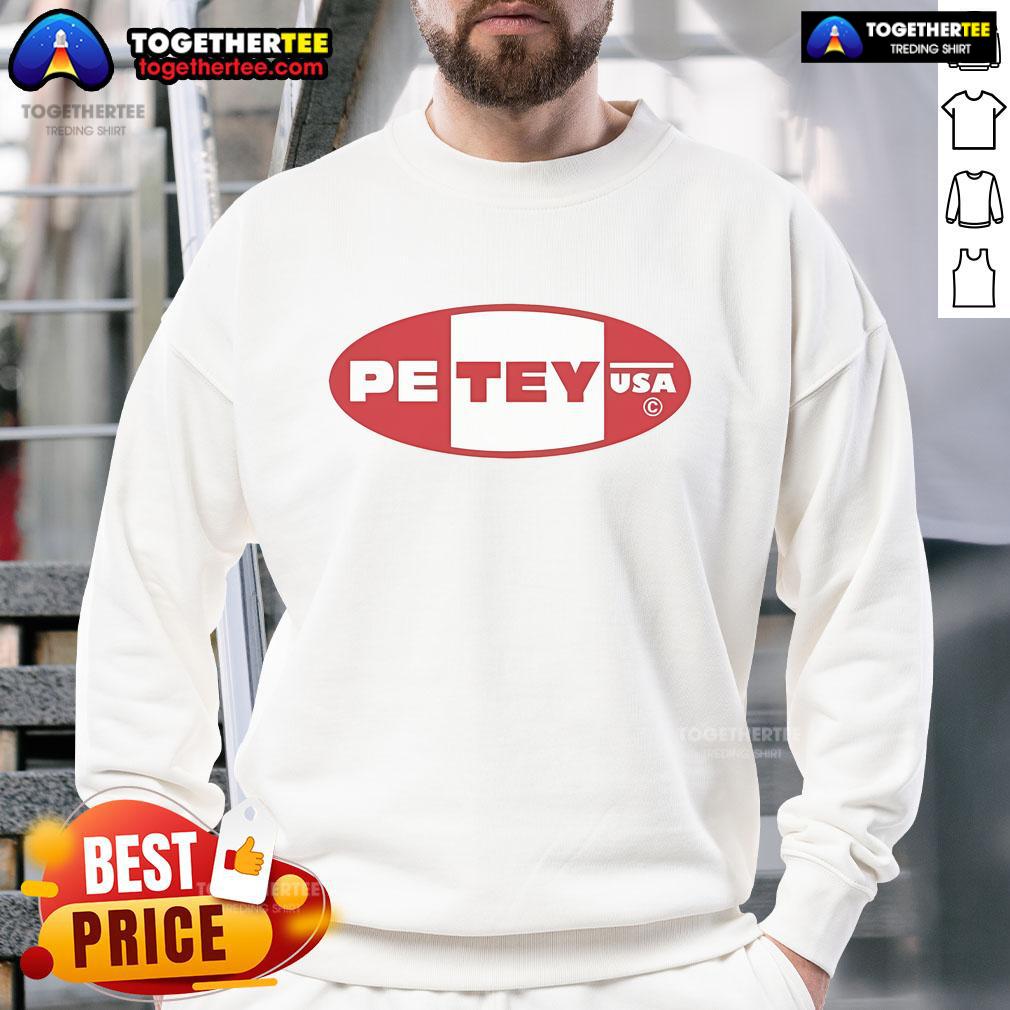Nice Petey USA Logo Sweatshirt featuring a vibrant design and comfortable fit, perfect for casual wear and fashion lovers.
