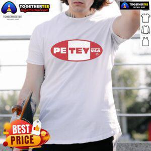 Nice Petey USA logo t-shirt featuring a vibrant graphic design, perfect for casual wear and showing off your style.