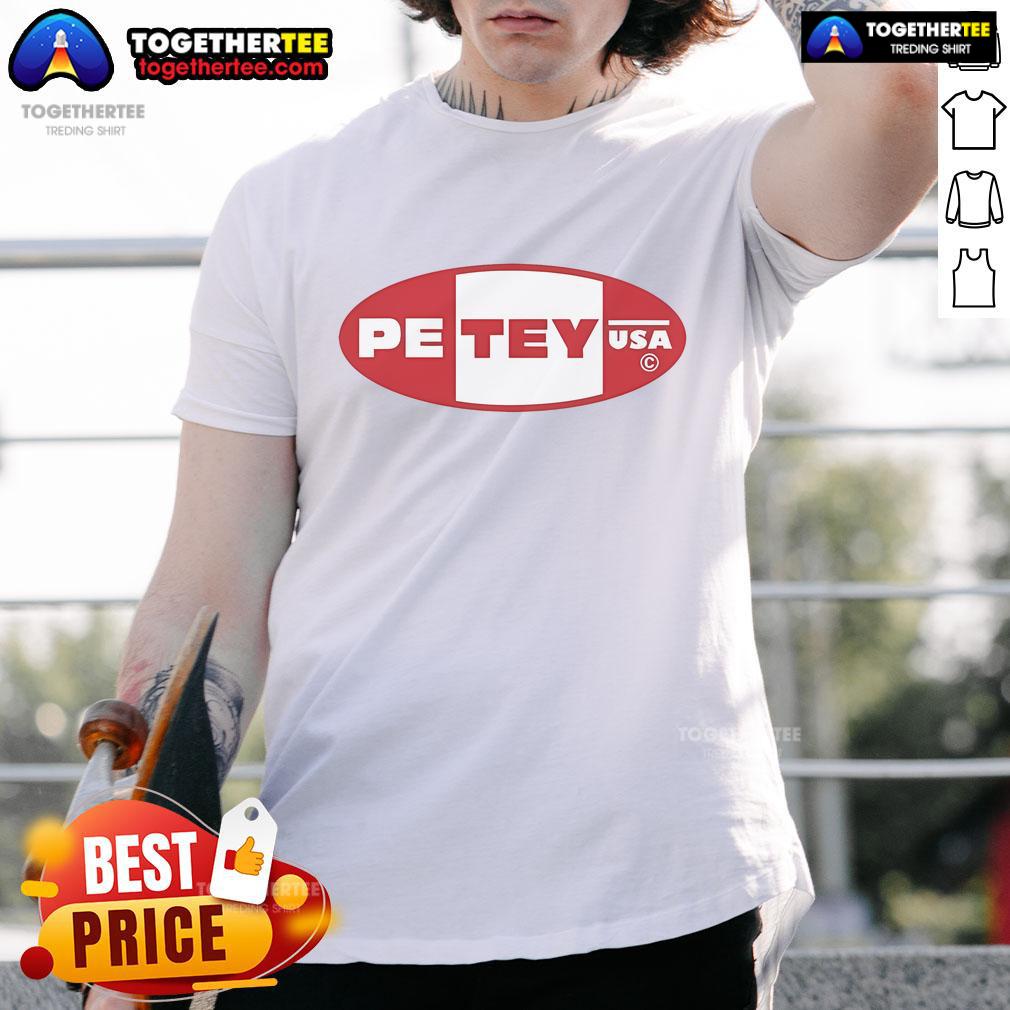 Nice Petey USA logo t-shirt featuring a vibrant graphic design, perfect for casual wear and showing off your style.