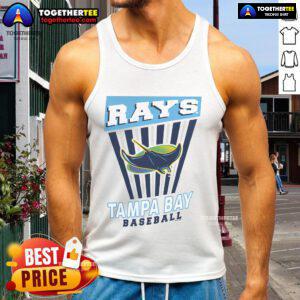 Stylish Nice Tampa Bay Rays starter tank top for fans, featuring team colors and logo for a trendy game day look.